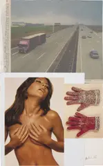 Albert Oehlen, Untitled, 2005, newspaper and paper collage on paper