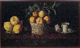 Vik Muniz, Still Life with Lemons, Oranges and a Cup of Water, after Francisco Zurbaran (from Pictures of Magazines), 2004, c-print, in artist's frame