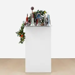 Isa Genzken, Empire/Vampire III, 2004, plastic, lacquer, metal, fabric and nuts
