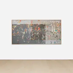 Petra Cortright, Mackie's Nakamichi cd-45 +NetTalk +Sejnowski +download +free, 2018, digital painting on Belgian linen, in artist's frame