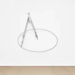 Michael Craig-Martin, Compass, 1980, powder coated steel