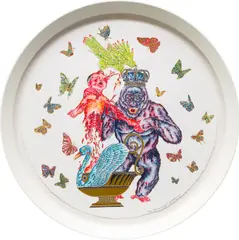 Raqib Shaw, Dear Dad Know Best, 2009, enamel, glitter and rhinestones on paper, in artist's frame