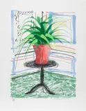 David Hockney, A Bigger Book, Art Edition C, 2010, iPad drawing on paper, with the original blue fabric-covered portfolio case, in 2 parts