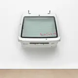 Gavin Turk, Car Boot (White Nissan Hatch), 2007, glass, vinyl, sticker and acrylic on steel car boot
