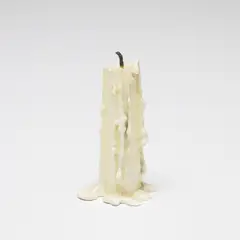Still. life (candle) by Ugo Rondinone, 2010, cast bronze, lead and paint, sold Apr 2022