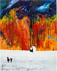 Stanley Donwood, Look, 2007, oil on canvas
