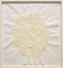 Born 7H by Jaume Plensa, 1997, mixed media on paper, in artist's frame, sold Apr 2022