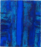 Marcello Lo Giudice, Eden Blu, 2017, pigment and oil on canvas
