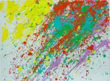 Walasse Ting, Yellow Spring Spot, 1971, acrylic on canvas