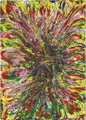 Alan Bee, Flying Sex, 1999, mixed media on canvas