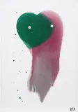 Anya Myagkikh, Dude 12, 2020, glitter, acrylic and varnish on canvas
