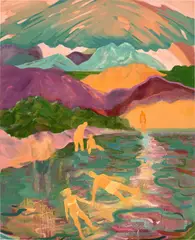 Antonia Showering, We Stray, 2020, oil on linen