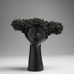 Simone Leigh, Clarendon, 2015, terracotta, coloured porcelain, India ink and epoxy