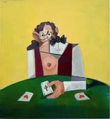 George Condo, Black Jack Sally, 2006, oil on canvas