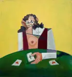 Black Jack Sally by George Condo, 2006, oil on canvas, sold Jun 2022