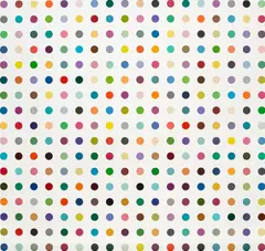 Furfuryl Mercaptan by Damien Hirst, 2004-2011, household gloss on canvas, sold Jun 2022