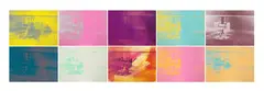 Electric Chairs by Andy Warhol, 1971, the complete set of ten screenprints in colours, on wove paper, offered Jun 2022