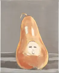 Candy Container by Luc Tuymans, 1993, oil on canvas, sold Jun 2022