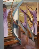 Caroline Walker, Stealing Steps, 2011, oil on board