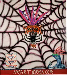 Untitled by Jordy Kerwick, 2020, oil, acrylic and spray paint on canvas, sold Jun 2022