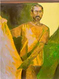 Anthony Cudahy, Stage (layers), 2021, oil on linen