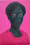 Annan Affotey, Momo (Older Sister), 2021, acrylic on canvas