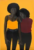Oluwole Omofemi, Me and You, 2021, oil and acrylic on canvas