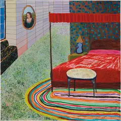 Shara Hughes, Untitled, 2005, oil, acrylic and graphite on canvas