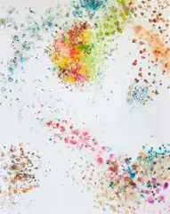 Sick Sick Sick by Dan Colen, 2016, flowers on bleached Belgian linen, sold Jun 2022