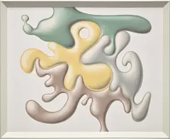 Lavup by Kenny Scharf, 2002, oil on canvas, in artist's frame, sold Jun 2022