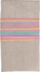 Linee orizzontali by Giorgio Griffa, 1973, acrylic on jute, sold Jun 2022