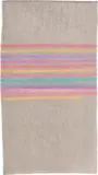 Giorgio Griffa, Linee orizzontali, 1973, acrylic on jute