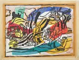 Fernand Léger, La partie de campagne, 1953, gouache and ink on paper