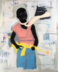 War Child by Jammie Holmes, 2019, acrylic on canvas, offered Jun 2022