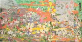 Petra Cortright, hardcoreHARDWARE_sampling.pmi, 2015, digital painting on raw Belgian linen