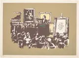 Morons by Banksy, 2007, screen print on paper, offered Jun 2022