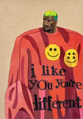 Julian Pace, Kanye, oil and acrylic on linen