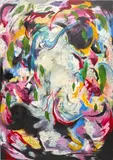 Michaela Yearwood-Dan, Coping Mechanisms, 2021, oil and acrylic on canvas