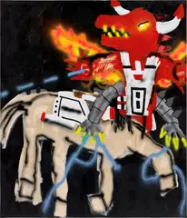 Robert Nava, Before Minotaur, 2019, acrylic and grease pencil on canvas