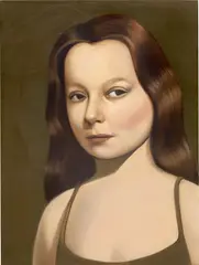 Cynthia by Anna Weyant, 2019, oil on panel, sold Oct 2022