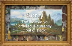 Banksy, Sorry The Lifestyle You Ordered Is Currently Out Of Stock, 2012, spray paint on found canvas on graffed board, in artist’s frame