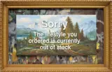 Banksy, Sorry The Lifestyle You Ordered Is Currently Out Of Stock, 2012, spray paint on found canvas on graffed board, in artist’s frame
