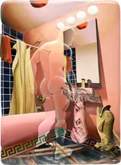 Kyle Dunn, Vanity Never Ends, 2019, acrylic on epoxy resin, plaster and foam panel