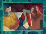 Antonia Showering, I'm Not Saying, 2017, oil on paper, in artist's frame