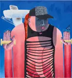 Celeste Rapone, Pump, 2020, oil on canvas