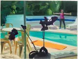 Caroline Walker, Study for Training I, 2017, oil on canvas paper