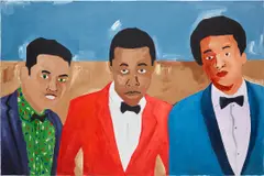 Soimadou Ali Ibrahim, 3KINGZ, acrylic on canvas