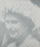 Elizabeth II by Gerhard Richter, 1966, Offsetdruck in Blaugrau, auf weißem Halbkarton, sold Oct 2022