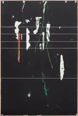 Untitled by Harold Ancart, 2012, oilstick and graphite on paper, in artist's frame, sold Oct 2022