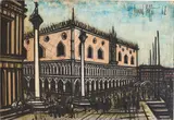 Bernard Buffet, Palais des Doges, 1962, oil on canvas